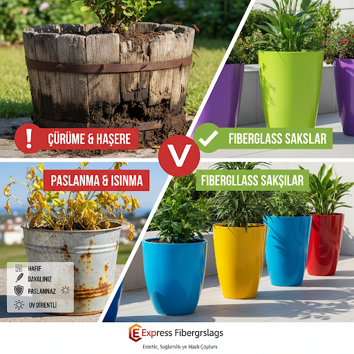Dekorasyonun Yeni Gözdesi: Fiberglass Saksıların İç ve Dış Mekan Mimarideki Yeri